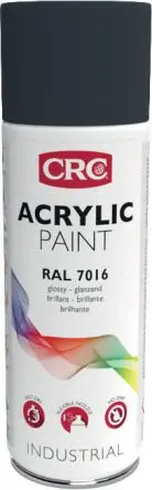 Produktfoto 1 von CRC 400 ml Acrylic Paint Sprühfarbe Grau Glänzend, RAL 7016