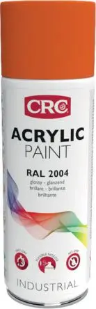 Produktfoto 1 von CRC 400 ml Acrylic Paint Sprühfarbe Orange Glänzend, RAL 2004
