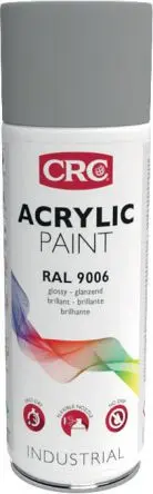 Produktfoto 1 von CRC 400 ml Acrylic Paint Sprühfarbe Silber Glänzend, RAL 9006