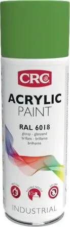 Produktfoto 1 von CRC 400 ml Acrylic Paint Sprühfarbe Gelb, Grün Glänzend, RAL 6018