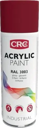 Produktfoto 1 von CRC 400 ml Acrylic Paint Sprühfarbe Rot Glänzend, RAL 3003