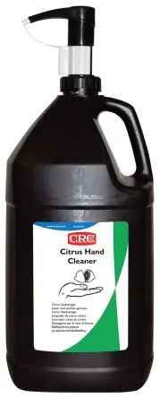 Produktfoto 1 von CRC Citrus Handcleaner Handreiniger Anti-Bakteriell, Zitrus, Pumpflasche, Gelb, 3.8 L
