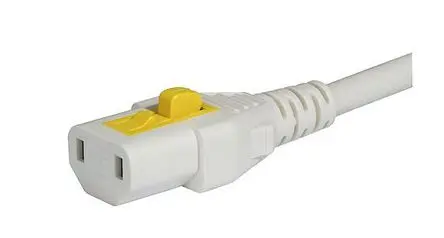 Produktfoto 1 von Schurter Netzkabel, A IEC C17, B NEMA 1-15, 2 m Weiß Polyvinylchlorid, 125V