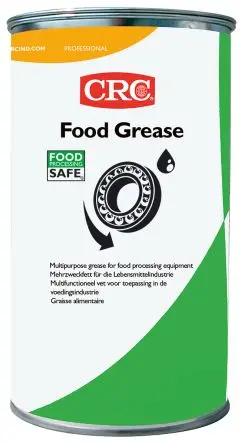 Produktfoto 1 von CRC Food Grease Aluminiumkomplex Schmierfett Lichtdurchlässig Lebensmittelsicher -20 °C bis 140 °C, Zinn 1 kg