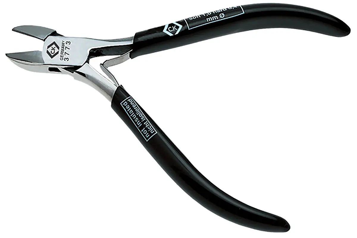 CK T3773 Mini-Fase Seitenschneider 115 mm / Backen 13mm, Schneidleistung 1.5 mm