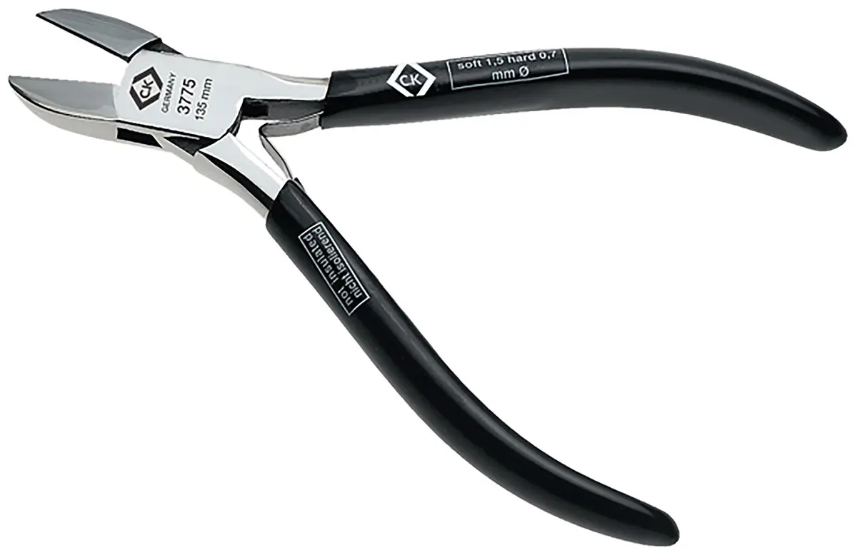 CK T3775 Diagonal Seitenschneider 135 mm / Backen 20mm, Schneidleistung 2 mm