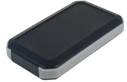 Produktfoto 1 von Takachi Electric Industrial Serie WH Tragbares Gehäuse, ABS, 146 mm Eingebautes Batteriefach, 88 mm, H. 25 mm, Schwarz,