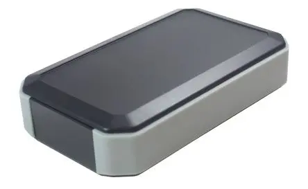 Produktfoto 1 von Takachi Electric Industrial Serie WH Tragbares Gehäuse, ABS, 146 mm Eingebautes Batteriefach, 88 mm, H. 33 mm, Schwarz,