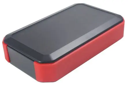 Produktfoto 1 von Takachi Electric Industrial Serie WH Tragbares Gehäuse, ABS, 146 mm Eingebautes Batteriefach, 88 mm, H. 33 mm, Schwarz,