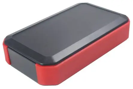 Produktfoto 1 von Takachi Electric Industrial Serie WH Tragbares Gehäuse, ABS, 146 mm Eingebautes Batteriefach, 88 mm, H. 33 mm, Schwarz,