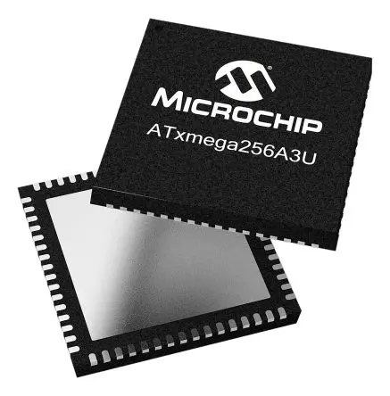 Produktfoto 1 von Microchip Mikrocontroller ATxmega256A3B AVR 16 bit Oberfläche 256kB Flash QFN 64-Pin 32 MHz 16 kB RAM