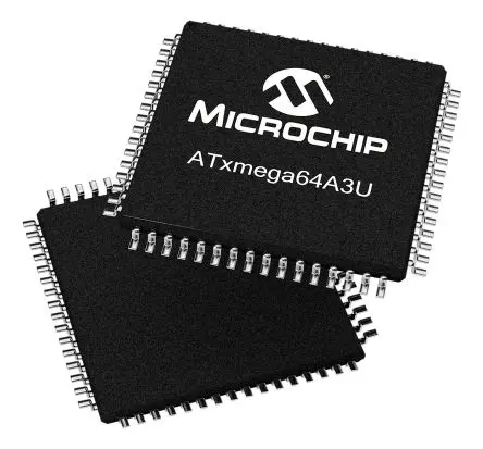 Produktfoto 1 von Microchip Mikrocontroller ATxmega64A3U AVR 16 bit Oberfläche 64kB Flash TQFP 64-Pin 32 MHz 4 kB RAM