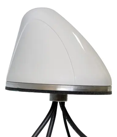 Produktfoto 1 von Mobilemark SMW-414-3C3C3C2C-WHT-180 Multiband-Antenne, Rundstrahl, Kuppelförmig, SMA-Stecker, Stecker, 5 dBi, 4.5 m