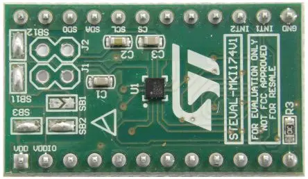 Produktfoto 1 von STMicroelectronics LIS2DS12-Adapterplatine zum Einsatz mit DIP24-Buchse