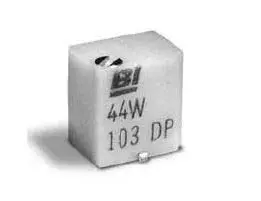 Produktfoto 1 von TT Electronics/BI 44 9-Gang Oberfläche Trimm-Potentiometer, Einstellung von oben, 20 kΩ, 10 %, 0.25 W, Lötstift, L. 4.83