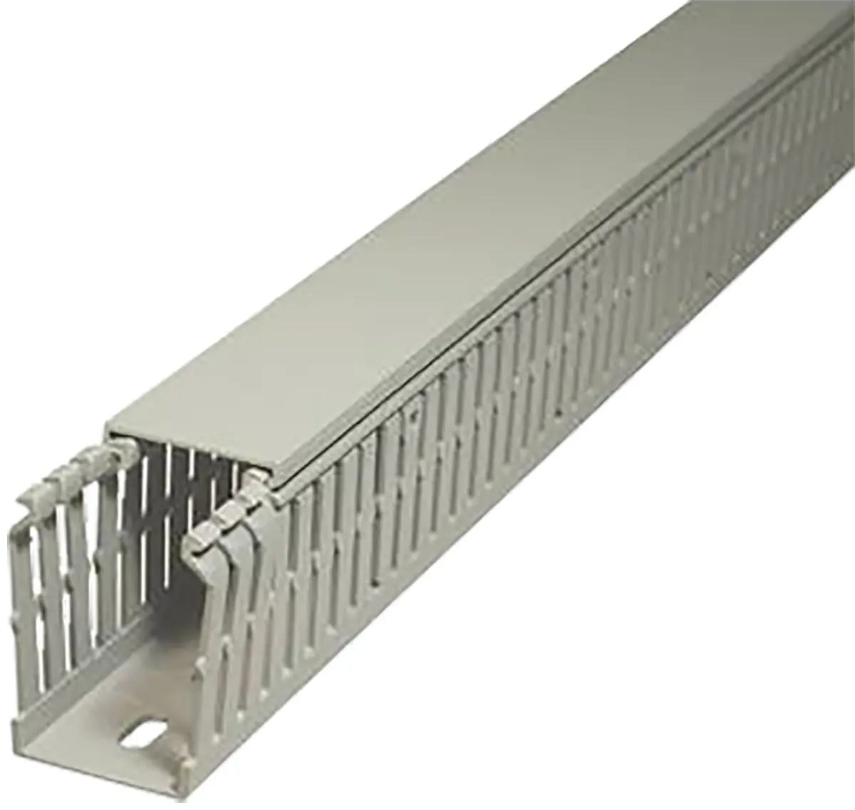 Produktfoto 1 von SES Sterling GN-A6/4 LF Grau, 25 mm x 30 mm Polyvinylchlorid, Länge 2 m, Seitenwand Offen