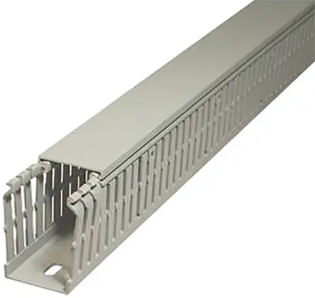 Produktfoto 1 von SES Sterling GN-A6/4 LF Grau, 25mm x 30 mm Polyvinylchlorid, Länge 2 m, Seitenwand Offen