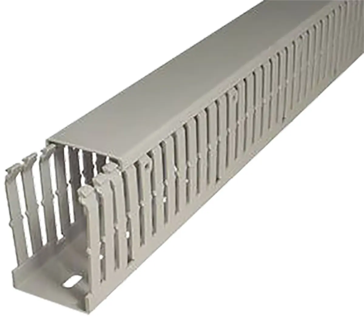 Produktfoto 1 von SES Sterling GF-DIN-A7/5 Grau, 75 mm x 75 mm Polyvinylchlorid, Länge 2 m, Seitenwand Offen