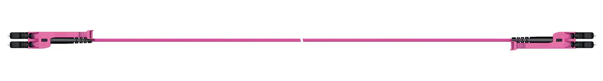 Produktfoto 1 von Huber+Suhner LC-XD LWL-Kabel 4 m, Raucharm halogenfrei Violett LC LC