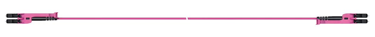 Produktfoto 1 von Huber+Suhner LC-XD LWL-Kabel 15 m, Raucharm halogenfrei Violett LC LC