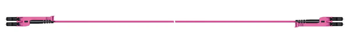 Produktfoto 1 von Huber+Suhner LC-XD LWL-Kabel 20 m, Raucharm halogenfrei Violett LC LC