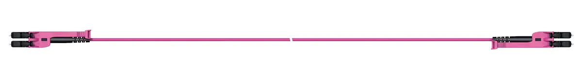Produktfoto 1 von Huber+Suhner LC-XD LWL-Kabel 1 m, Raucharm halogenfrei Violett LC LC