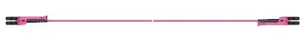 Produktfoto 1 von Huber+Suhner LC-XD LWL-Kabel 1 m, Raucharm halogenfrei Violett LC LC
