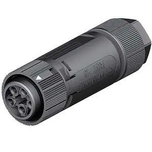 Produktfoto 1 von Wieland RST MINI Einbausteckverbinder, Kabel Buchse, Mini-Steckverbinder, Schraubbefestigung 16A, Kontakte: 5 IP68,