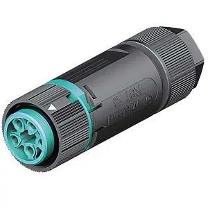 Produktfoto 1 von Wieland RST MINI Einbausteckverbinder, Kabel Buchse, Mini-Steckverbinder, Schraubbefestigung 16A, Kontakte: 5 IP68,