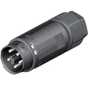 Wieland RST16i2/3 Einbausteckverbinder, Kabel Stecker, Mini-Steckverbinder, Schraubbefestigung 16A, Kontakte: 5 IP66,