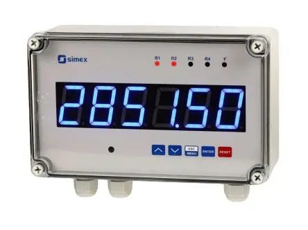 Produktfoto 1 von Simex SLIK-638 Zähler Unidirektional Zähler LED-Display 6-stellig 230V ac, Impuls, max. 90 Hz