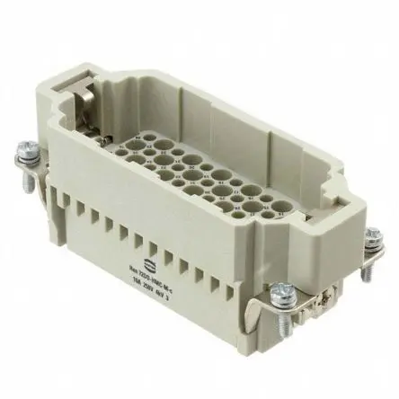 Produktfoto 1 von HARTING 0916 Industrie-Steckverbinder Kontakteinsatz Stecker, 72-polig 10A, Kabel, Steckverbindereinsatz