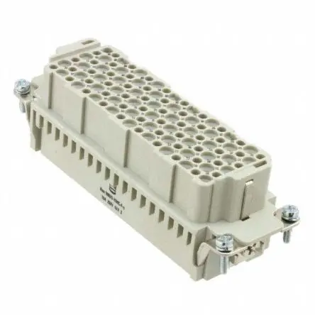 Produktfoto 1 von HARTING 0916 Industrie-Steckverbinder Kontakteinsatz Buchse, 108-polig 10A, Kabel, Steckverbindereinsatz