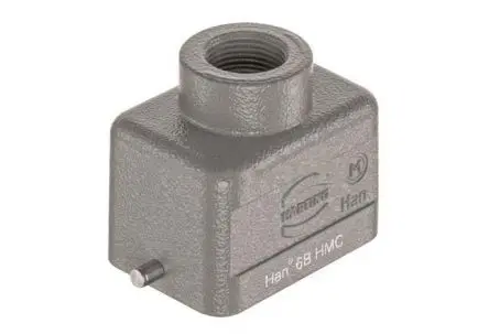 Produktfoto 1 von HARTING 1930 Kappe für robusten Stromversorgungsstecker 1 Hebel 1, Kabel 6B Steckverbinderkappe, IP65