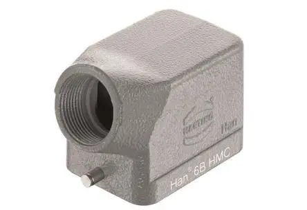 Produktfoto 1 von HARTING 1930 Kappe für robusten Stromversorgungsstecker 1 Hebel 1, Kabel 6B Steckverbinderkappe, IP65