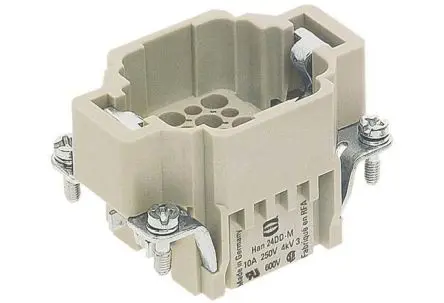 Produktfoto 1 von HARTING 0916 Industrie-Steckverbinder Kontakteinsatz Stecker, 24-polig 10A, Kabel, Steckverbindereinsatz