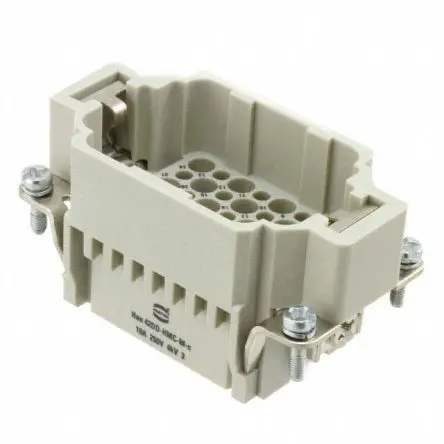 Produktfoto 1 von HARTING 0916 Industrie-Steckverbinder Kontakteinsatz Stecker, 42-polig 10A, Kabel, Steckverbindereinsatz