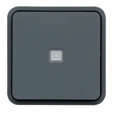 Hager WNA Lichtschalter 1-teilig Grau IP55 10 A, Polypropylen
