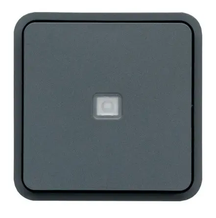 Produktfoto 1 von Hager WNA Lichtschalter 1-teilig Grau IP55 10A, Polypropylen