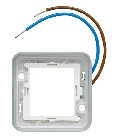 Produktfoto 1 von Hager WNA Rahmen Blau Polypropylen 1 Ausbrüche H. 76 mm B. 76 mm