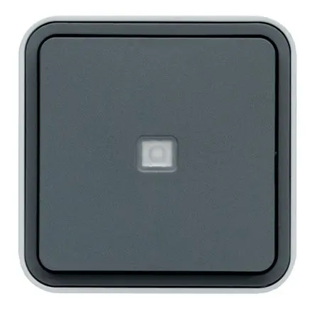 Produktfoto 1 von Hager WNC Lichtschalter 1-teilig Grau IP55 10A, Polypropylen
