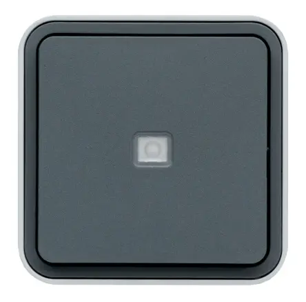 Produktfoto 1 von Hager WNC Lichtschalter 1-teilig Grau IP55 10 A, Polypropylen