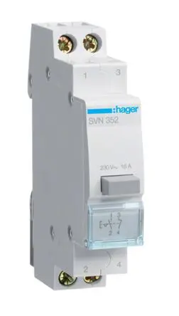 Produktfoto 1 von Hager SVN Geräteschutzschalter DIN-Hutschiene Drucktaster für Modulare Geräte / 16A