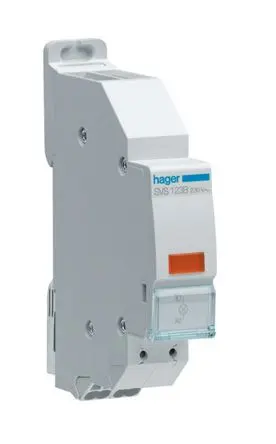 Produktfoto 1 von Hager Anzeige SVS 230V Orange LED Panel Rechteckig IP20 Schnellverbindung