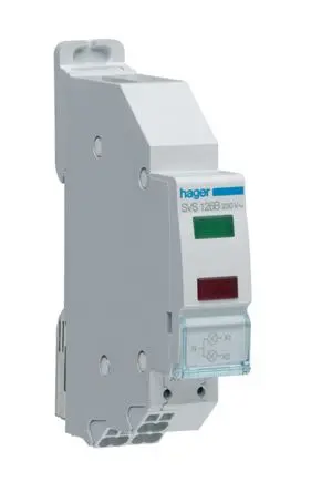 Produktfoto 1 von Hager Anzeige SVS 230V Grün, Rot LED Panel Rechteckig IP20 Schnellverbindung
