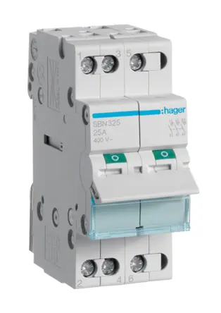 Produktfoto 1 von Hager SB Trennschalter 3-polig 25A IP 20 230 → 400V ac 1-phasig