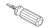 Produktfoto 1 von TE Connectivity AMP Ausziehwerkzeug, Crimpbefestigung, Ausziehwerkzeug für Größe 1.5 mm, 70.7mm lang Spitzen L. 20.7 mm