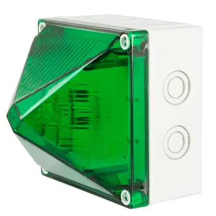 Produktfoto 1 von Moflash X700 Xenon Filament/Warnsummer Signalleuchte 230V ac Grün Oberfläche x 125 mm IP66, IP67