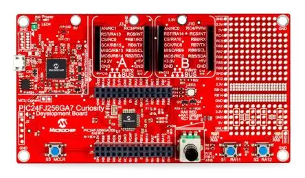Produktfoto 1 von Microchip Curiosity MCU, Entwicklungsboard Evaluierungsplatine PIC24 PIC PIC24FJ256GA7