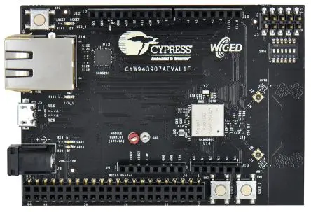 Produktfoto 1 von Infineon CYW943907AEVAL1F Entwicklungstool Kommunikation und Drahtlos CYW43907 Entwicklungskit SingleChip WiFi, WLAN 5